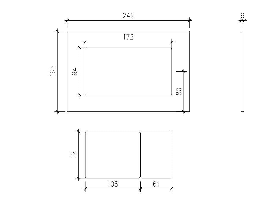 Concealed In-Wall Cistern – Dual Flush 4/6L