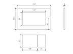 Concealed In-Wall Cistern – Dual Flush 4/6L