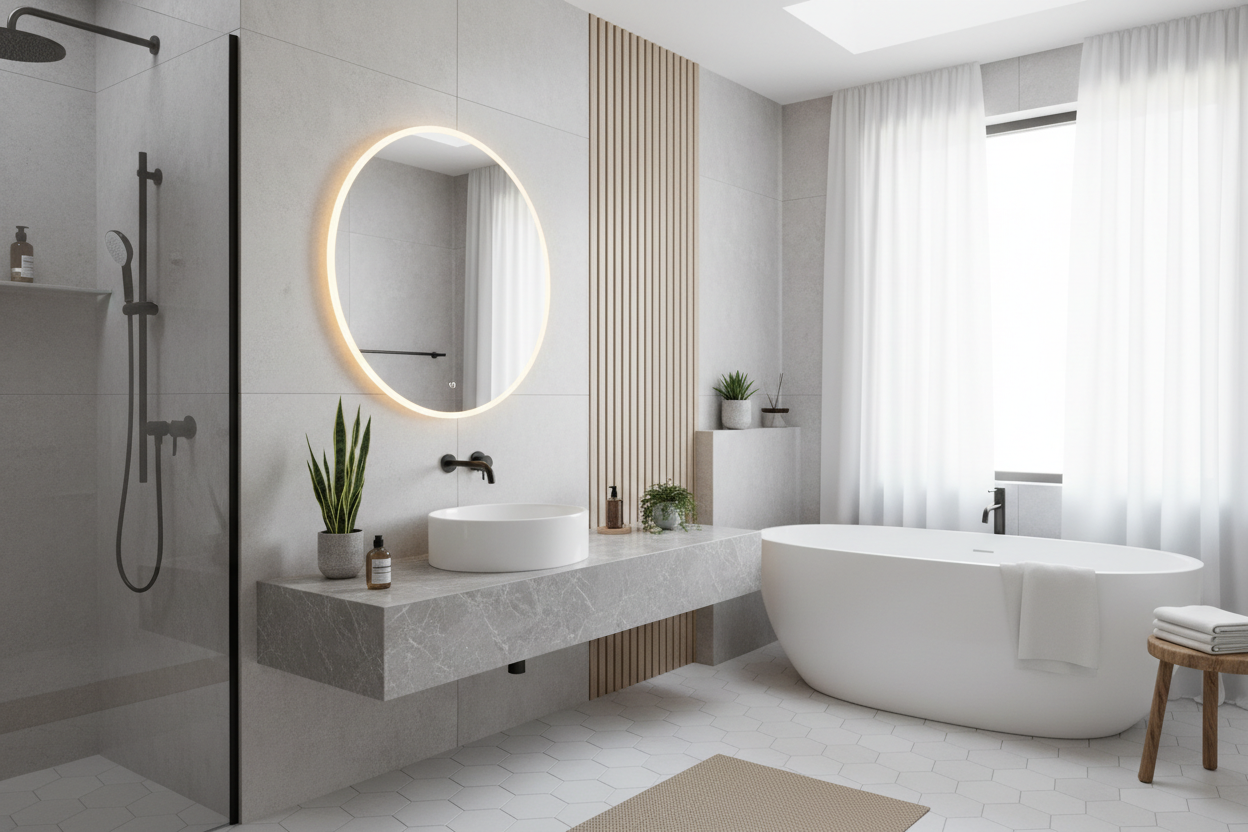BASIN IN THE BATHROOM