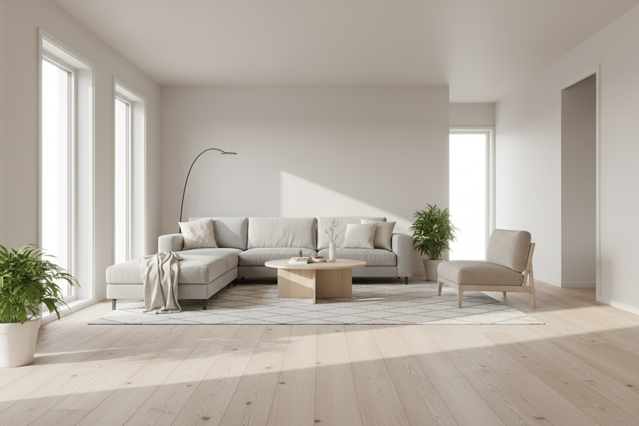 clean neutral house showing flooring