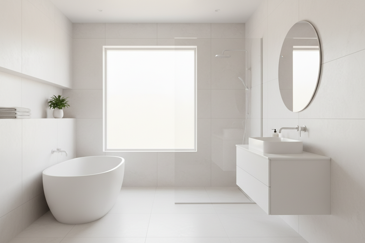 White bathroom